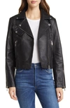 Sam Edelman Leather Moto Jacket In Black