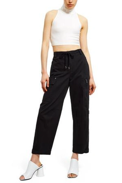 Alexander Wang T Opening Ceremony Cotton Twill Cargo Pant In Black 001