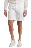Brooks Brothers Flat Front Poplin Shorts In White