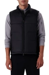 Bugatchi Quilted Vest In Caviar
