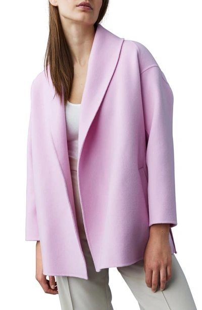 Mackage Tyra Wool Coat In Chalk Pink
