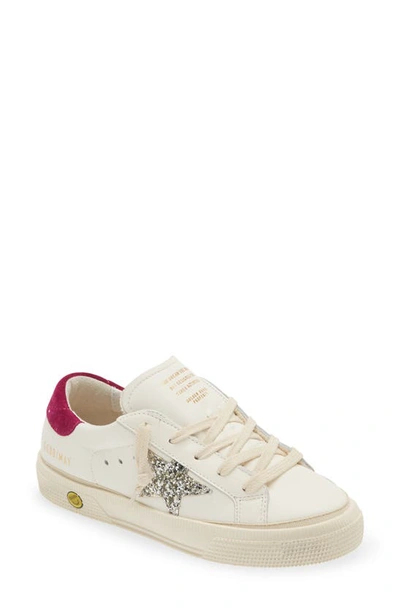 Golden Goose Girl's May Glitter Star Sneakers, Toddlers/kids In White