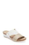 Naot Tiara Wedge Sandal In White