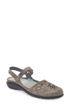 Naot 'arataki' Mary Jane In Grey Marble Suede