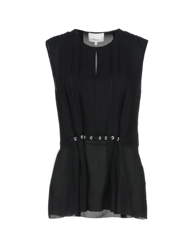 3.1 Phillip Lim / フィリップ リム Silk Top In Black