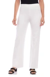 Karen Kane Presley Stretch Twill Wide Leg Pants In Off White