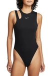 Nike Women's  Sportswear Essential Bodysuit Tank Top In Black/white