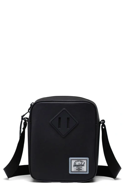Herschel Supply Co Heritage Recycled Polyester Crossbody Bag In Black