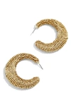 Baublebar Callie Beaded Hoop Earrings In Gold