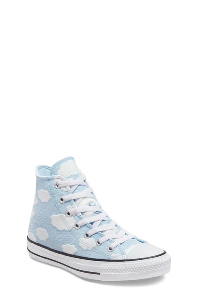 Converse Kids' Chuck Taylor® All Star® 1v Hi High Top Sneaker In Armory Blue/ White/ Black