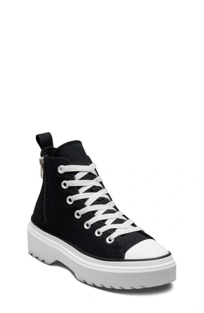 Converse Kids' Chuck Taylor® All Star® Lugged High Top Sneaker In Black/black/white