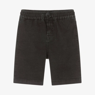 Stella Mccartney Kids Boys Black Denim Shorts