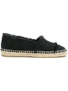 Castaã±er Castañer Frayed Espadrilles - Black