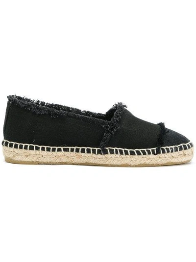 Castaã±er Castañer Frayed Espadrilles - Black