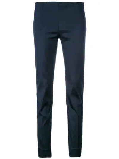 P.a.r.o.s.h Slim Fit Trousers In Blue