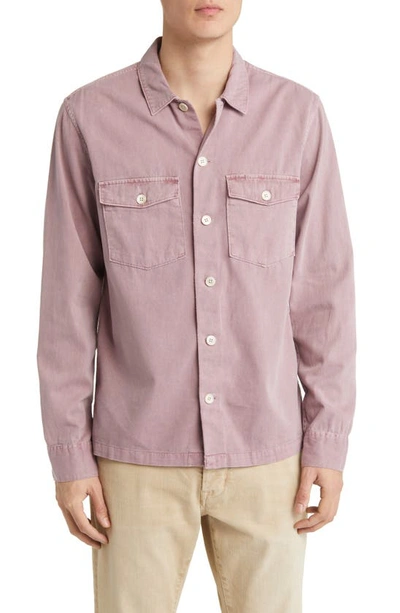 Allsaints Spotter Button-up Shirt Jacket In Ashed Pink