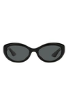 Oliver Peoples + Khaite 1969 Oval-frame Acetate Sunglasses In Black