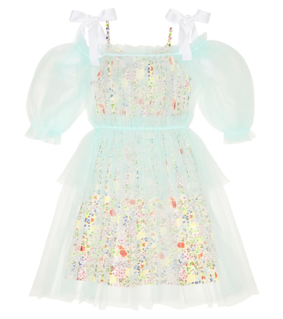 Paade Mode Kids' Arminella Tulle Dress In Arminella Blue