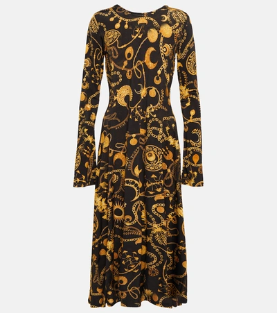 Marine Serre Bedrucktes Midikleid In Multicolor