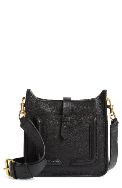 Rebecca Minkoff Mini Unlined Leather Feed Bag - Black In Black/taupe Black/gold