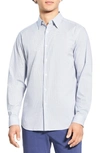 Theory Irving Button Up Shirt In Olympic - Yjy
