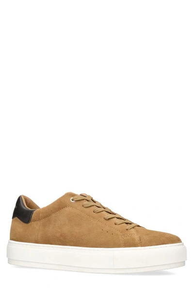 Kurt Geiger Laney Platform Suede Trainers In Tan