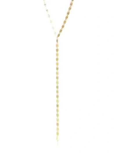 Lana Jewelry Nude Lariat Disc Necklace In Yellow Gold