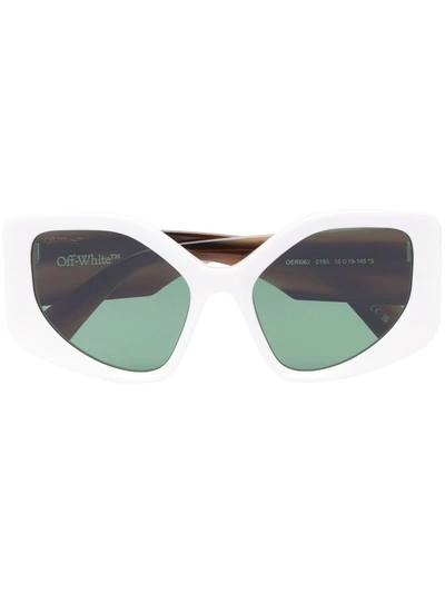 Off-white Denver Logo-print Sunglasses In Grey