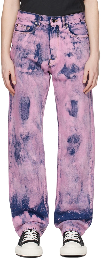 Darkpark Christopher Slim Denim Pants In Purple