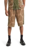 Daily Paper Abstract-print Bermuda Shorts In Green