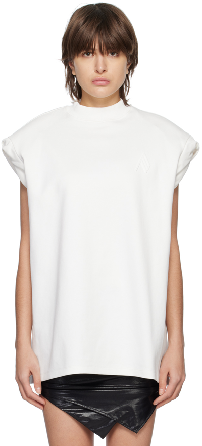 Attico Laurie Short-sleeve T-shirt In White