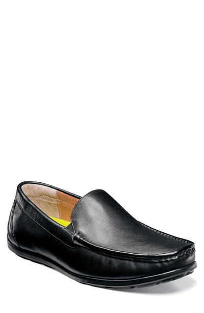 Florsheim Men's Draft Venetian Loafers Men's Shoes In Black Leather