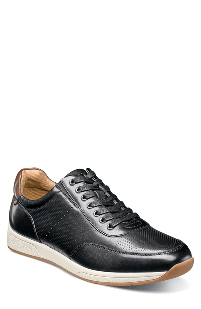 Florsheim Fusion Sneaker In Black Leather
