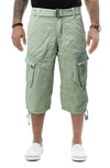 X-ray Belted Cargo Shorts In Pastel Green