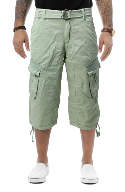 X-ray Belted Cargo Shorts In Pastel Green