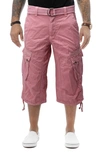 X-ray Belted Cargo Shorts In Pastel Pink