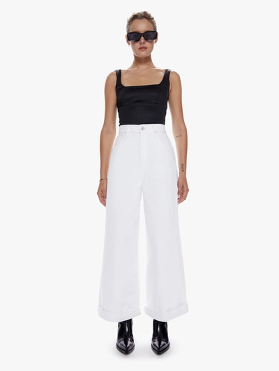 Mother Snacks! High Waisted Push-pop Crop Cuff Sticky Rice Jeans (also In 23,24,25,26,28,31,33,23,24,25,26, In White