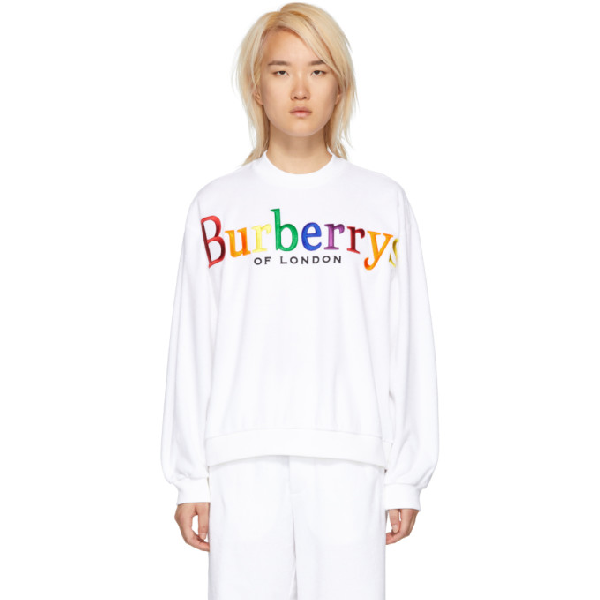 Burberry archive hot sale logo towelling sweatshirt