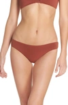 Seafolly Active Bikini Bottoms In Burnt Amber