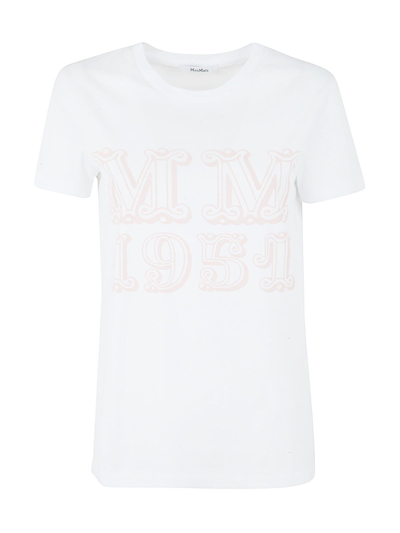 Max Mara Women's Cotton T-shirt In Bianco