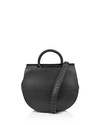 Kooba Nevis Leather Crossbody In Black/gunmetal