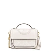 Tory Burch Fleming Quilted Leather Top Handle Satchel - Ivory In Birch Ivory/gold
