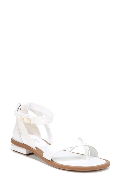 Franco Sarto Parker Sandal In White Leather