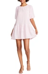 Steve Madden Abrah Minidress In Pink Tulle