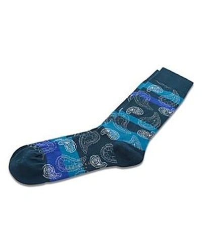 Ted Baker Dumclas Paisley Socks In Navy