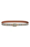 Burberry Vintage Check Leather Belt