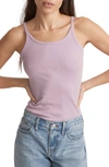 Madewell Brightside Lucia Tank Top In Vibrant Lilac