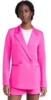 Good American Classic Sculpted Scuba Blazer In Fuchsia Pink001