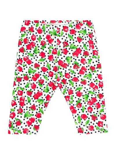 Mayoral Babies' Girls Red Cherry Print Leggings In Rosso