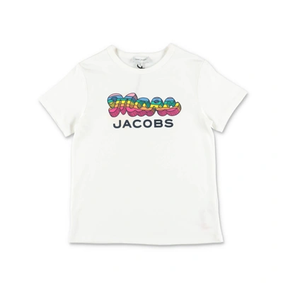 Marc Jacobs Babies'  Girls White Multicolour Logo Ss T-shirt